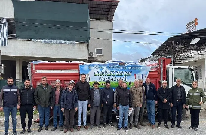 Başkan Çerçioğlu'nun Küçük Üreticilere Yem Destekleri Devam Ediyor