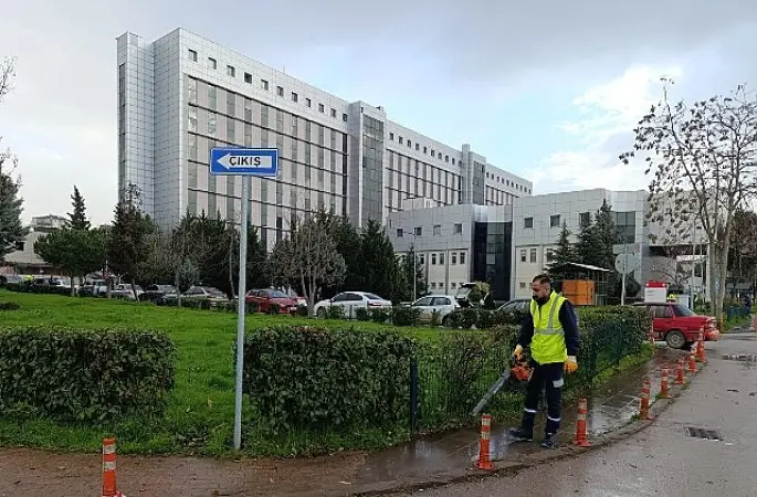 Hastane bahçeleri Büyükşehir'le daha güzel