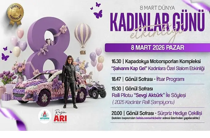 Nevşehir Belediyesi'nden 8 Mart'a Özel “Kadınlar Günü" Programları