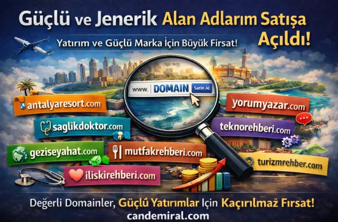 Satılık Projelik Premium Domainler Listesi